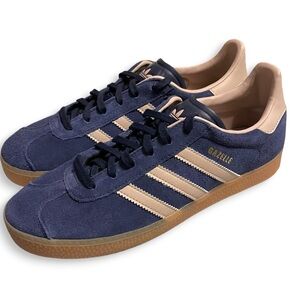 Adidas Gazelle Suede Navy Blush Low Profile Sneakers